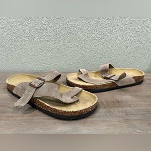 New Ecsa Suade Women’s Cork Sandals Size 10